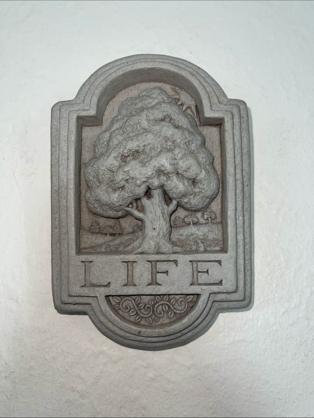 Carruth studios Life tree plaque outdoor art sculpture